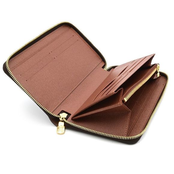Louis Vuitton Long Zip Brown Zippy Wallet Organizer Monogram - Picture 4 of 6